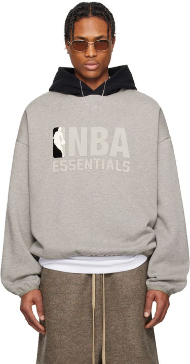 Суитчър Fear of God ESSENTIALS NBA Pull-Over Hoodie Сиво | 192AL246500F, 0