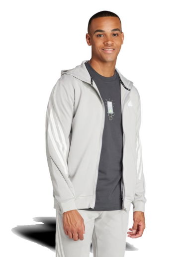 Суитчър adidas Performance Sportswear Future Icons 3-Stripes Full Zip Hoodie Бяло | IR9157