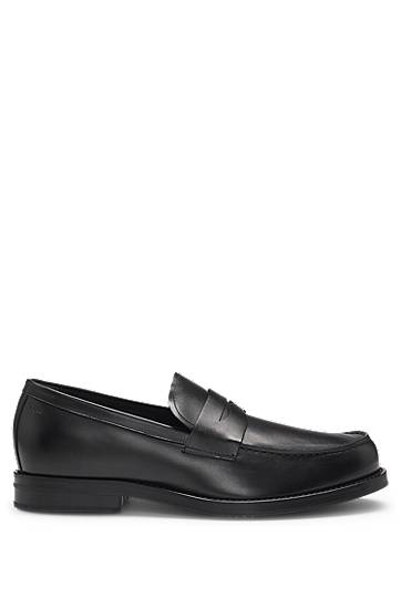 Кецове и обувки BOSS Penny Loafers Черно | 50536695, 1