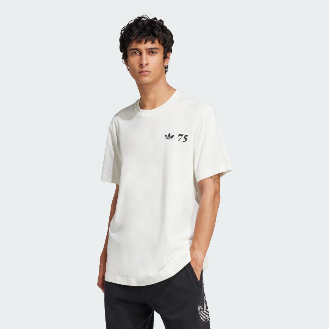 Тениска adidas Performance T-Shirt 75th Anniversary Бяло | JX9069, 0