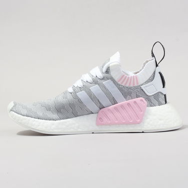 Кецове и обувки adidas Originals NMD_R2 Primeknit "White Black Pink" W Сиво | BY9520, 0