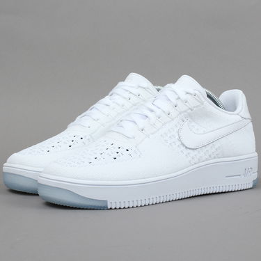 Кецове и обувки Nike Air Force 1 Ultra Flyknit Low ''White Ice'' Бяло | 817419-100, 1