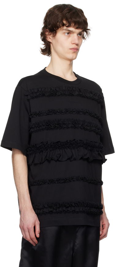 Тениска Simone Rocha Simone Rocha Ruffle Frill T-Shirt Черно | 5325 0553, 1