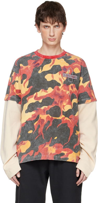 Тениска Who Decides War Who Decides War Flame Camo Double T-shirt Многоцветен | 1110260030FW25, 0