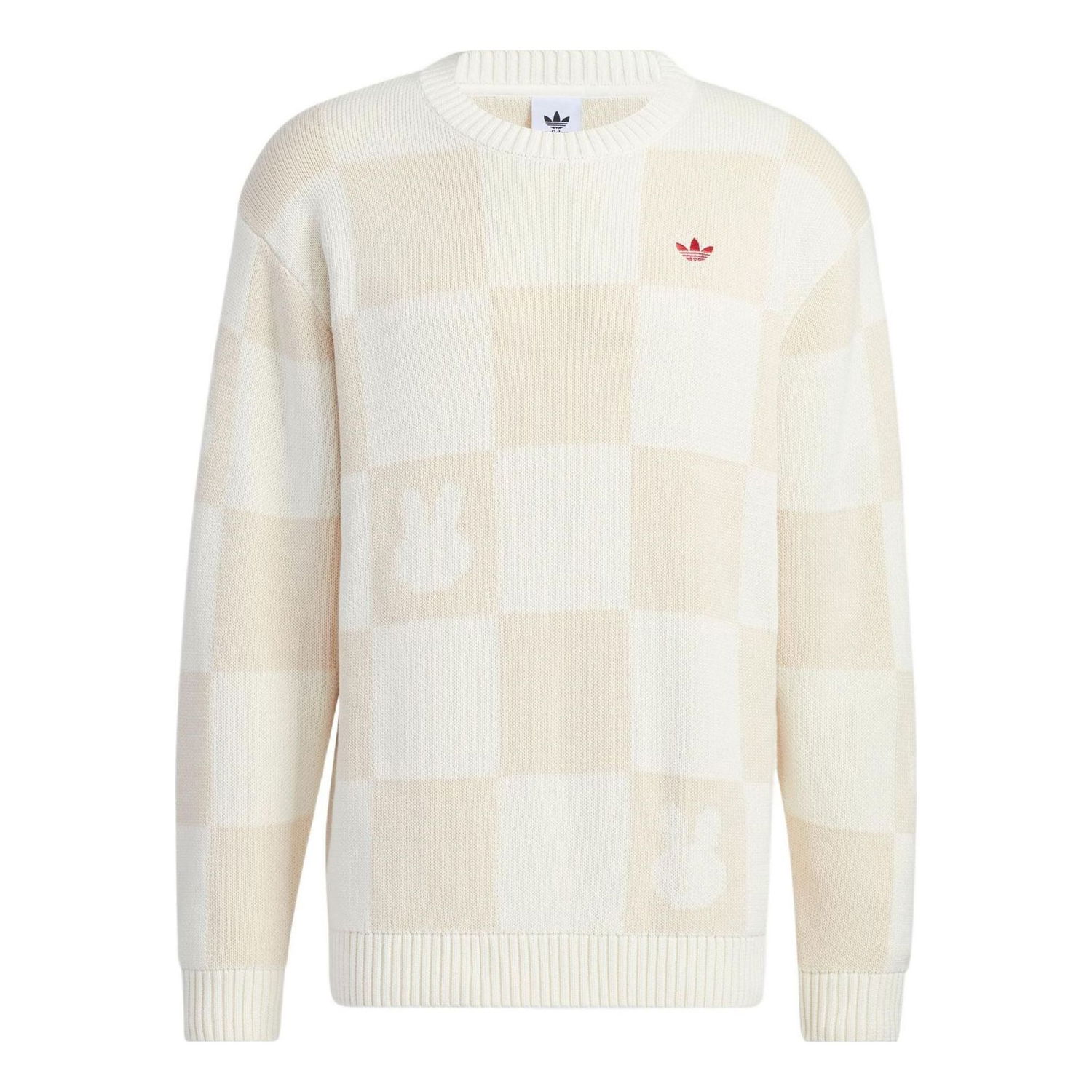 Пуловер adidas Originals Miffy Checkerboard Sweatshirt Бяло | HY7272, 0