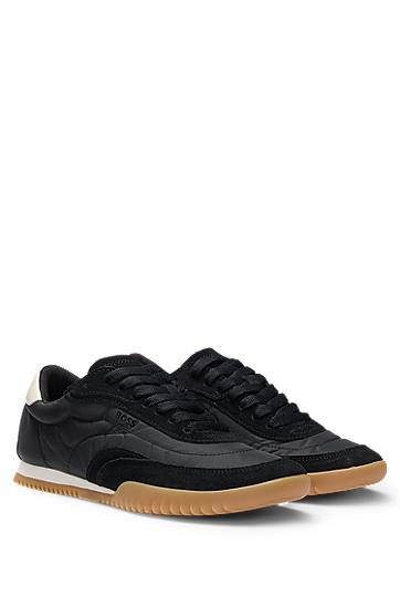 Облекло и аксесоари BOSS Fabric and Suede Low-Tops Черно | 50542185, 0
