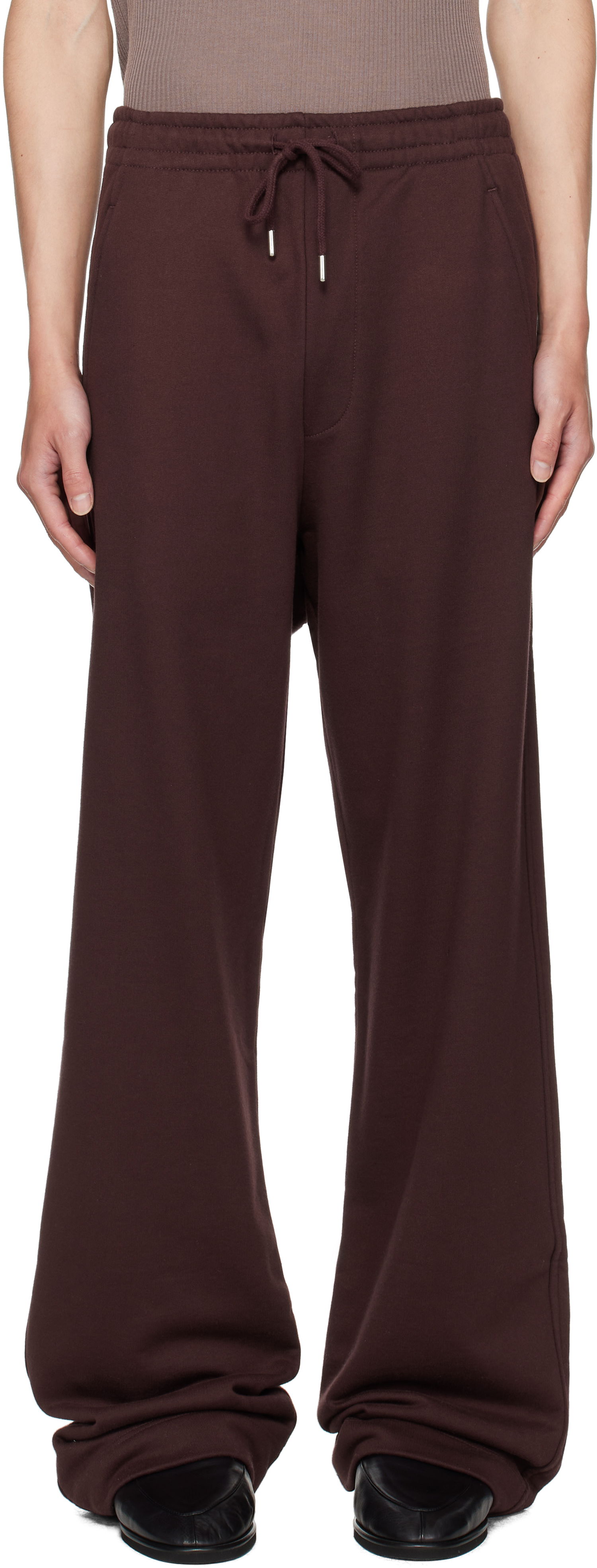 Спортни панталони Dries Van Noten Dries Van Noten Drawstring Sweatpants Кафяво | 252-021156-2611, 0