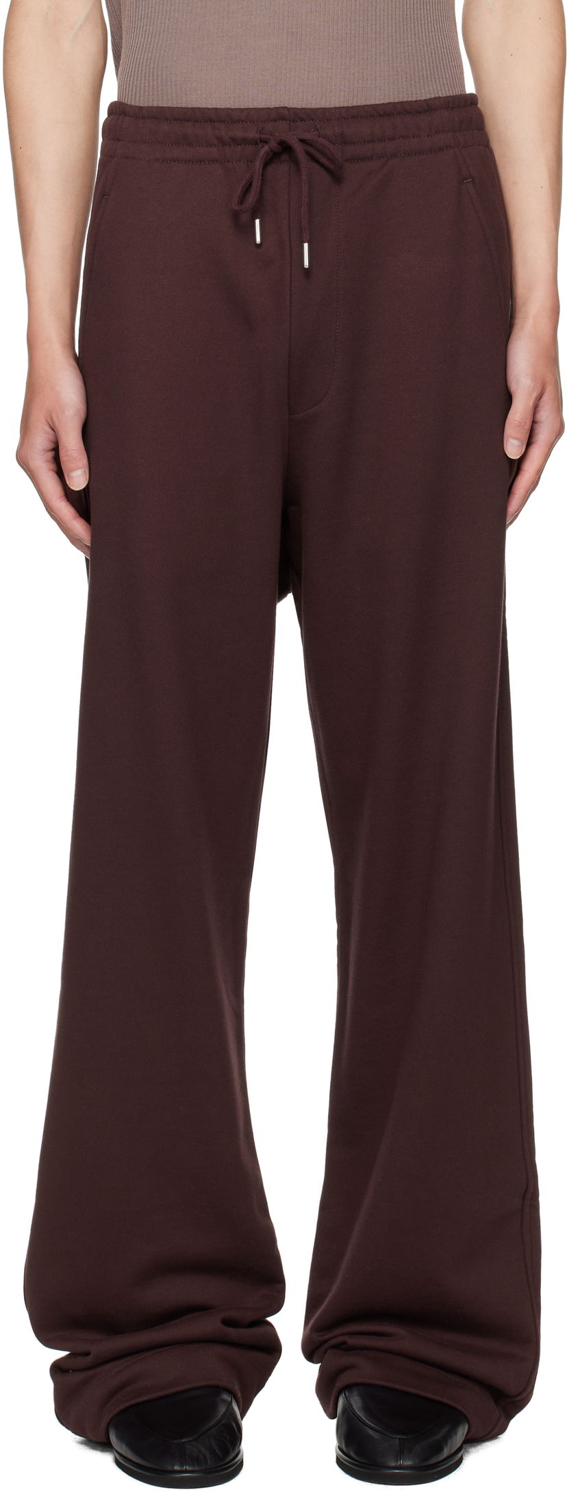Спортни панталони Dries Van Noten Dries Van Noten Drawstring Sweatpants Кафяво | 252-021156-2611