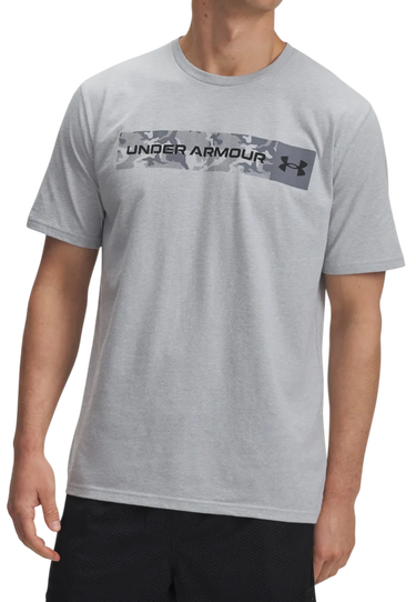 Тениска Under Armour Under Armour Camo Chest Stripe Short Sleeve T-Shirt Сиво | 1376830-011, 0