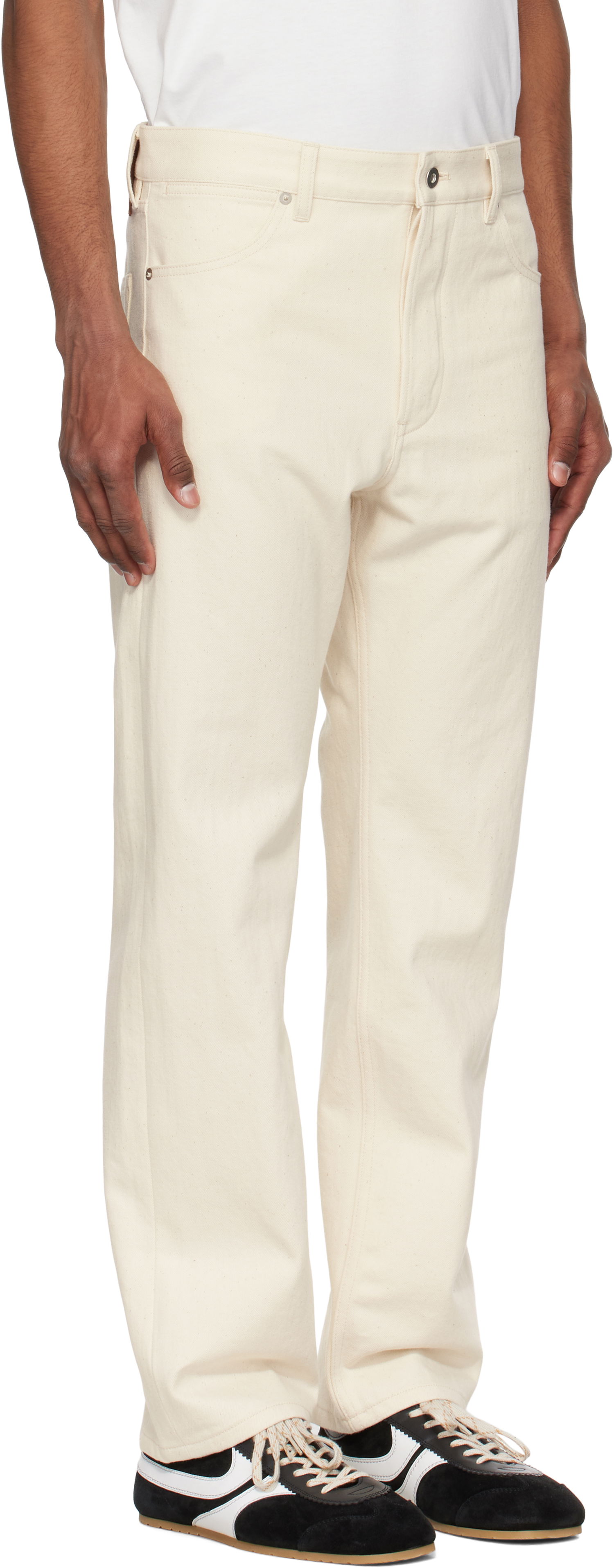 Панталони Jil Sander Jil Sander Selvage Jeans Бежово | J47KA0266_J46545, 1
