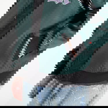 Яке бомбър RIPNDIP Athletics Race Jacket Зелено | RNDHOL25104, 2