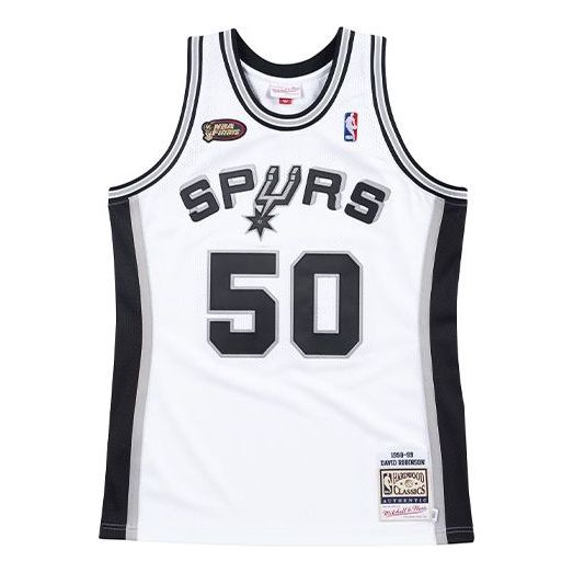 Фланелка Mitchell & Ness Mitchell & Ness San Antonio Spurs David Robinson Swingman Jersey Бяло | AJY4EL18028-SASWHIT98DRB