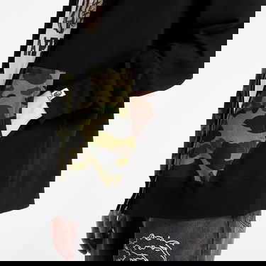 Суитчър BAPE A BATHING APE 1st Camo Shark Full Zip Double Hoodie Черно | 001ZPL301007MBLK, 5