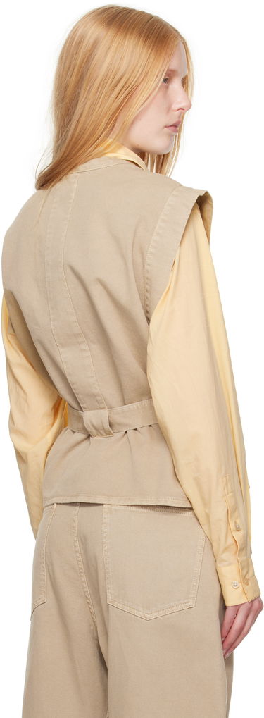 Жилетка LEMAIRE Lemaire Chasuble Denim Peplum Vest Бежово | TO1227 LD1043, 2