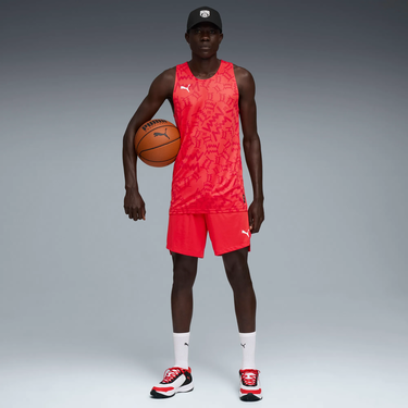 Фланелка Puma Teamjaws Graphic Jersey Tank Top Червено | 688203-03, 4