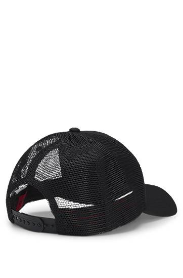 Шапка с козирка BOSS HUGO Twill Trucker Cap with Logo Label Черно | 50519398, 1