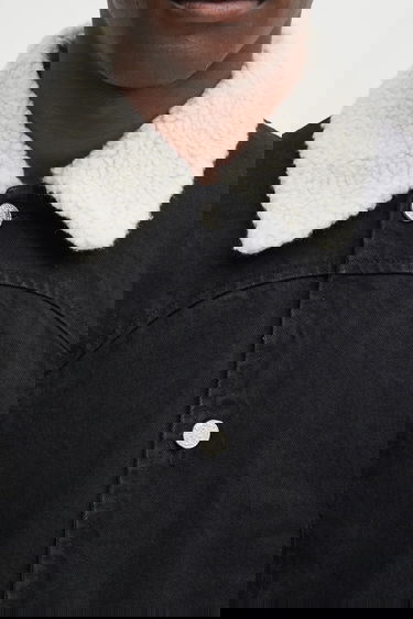 Палта Aries Oversize Sherpa Denim Car Coat Черно | AR7120004, 3