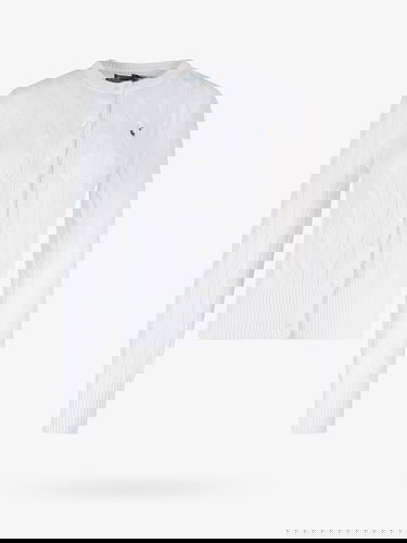 Пуловер Polo by Ralph Lauren White Cable Knit Cardigan Бяло | 211891643001, 0