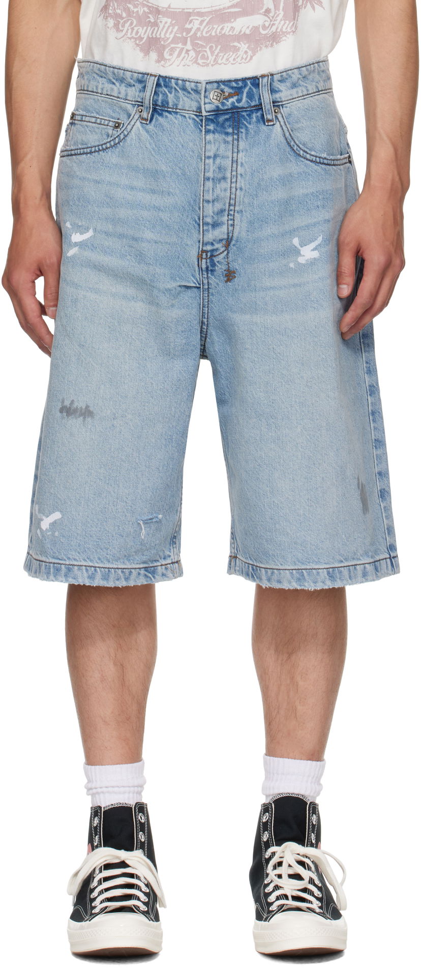 Къси панталони Ksubi Ksubi Maxx Painter Shorts Синьо | MPF25WA002