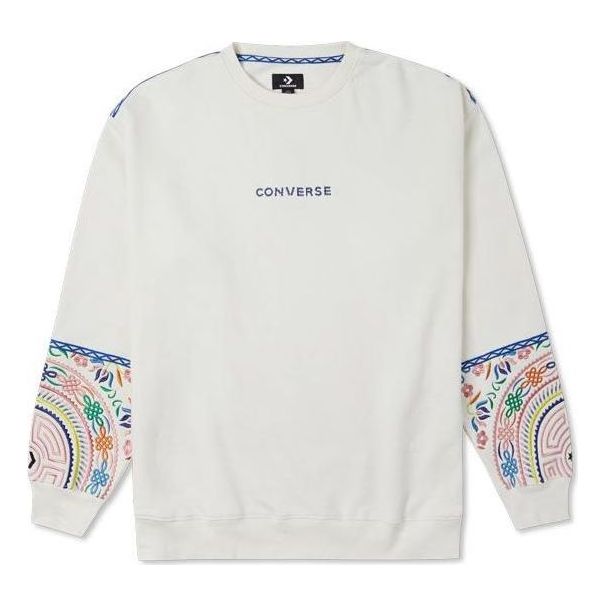 Суитчър Converse Tapestry Crewneck Sweatshirt Бяло | 10025058-A01