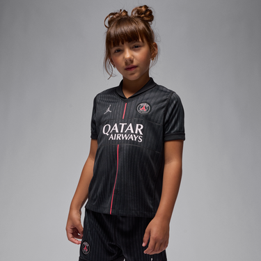 Комплект Jordan Paris Saint-Germain 2025/26 Stadium Fourth Younger Kids' Jordan Football Replica 3-Piece Kit Червено | HQ4206-045, 2