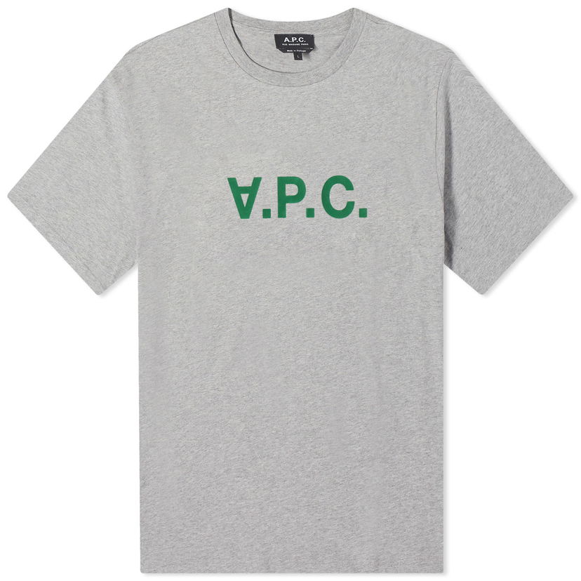 Тениска A.P.C. Heavyweight VPC Logo T-Shirt Сиво | COFDW-H26324-PLB