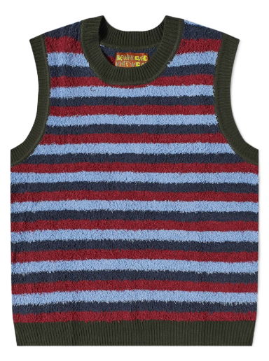 Пуловер Brain Dead Teddy Fur Striped Vest Многоцветен | BDF22O12002641BL17