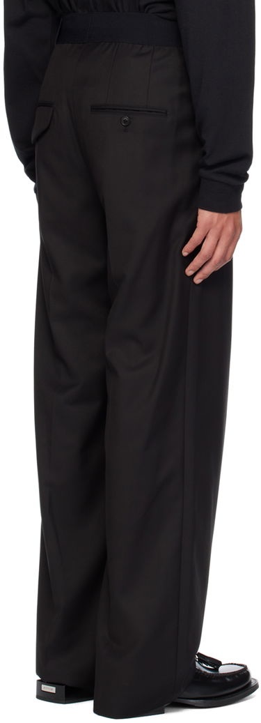 Панталони We11done Logo Straight Leg Trousers Черно | WD-PT4-20-729-U-BK, 2