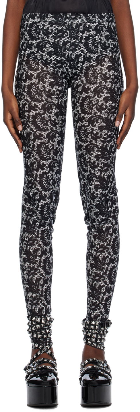 Клинове Comme des Garçons Comme Des Garçons Printed Leggings Черно | TL-T026-051, 0