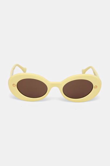 Слънчеви очила Nanushka Oval Sunglasses Жълто | NU24PFSG01011, 1