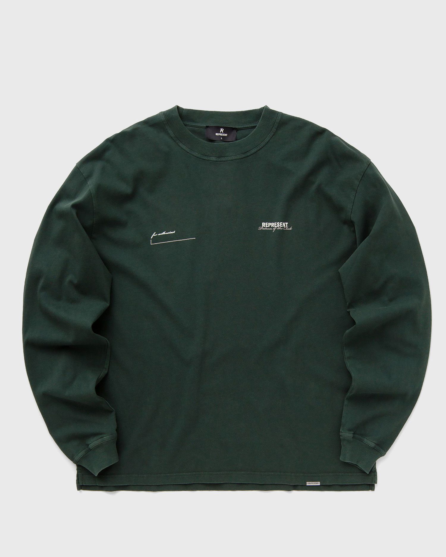 Суитчър Represent Clo Represent PATRON OF THE CLUB LS TEE Зелено | MLM4276-386, 0