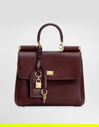 Dolce & Gabbana My Sicily Leather Top Handle Bag