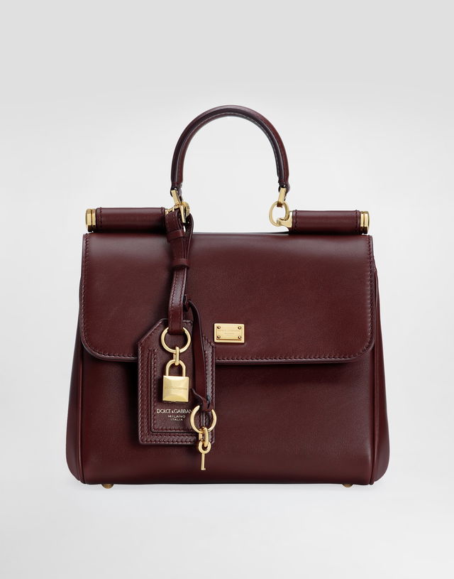 Dolce & Gabbana My Sicily Leather Top Handle Bag