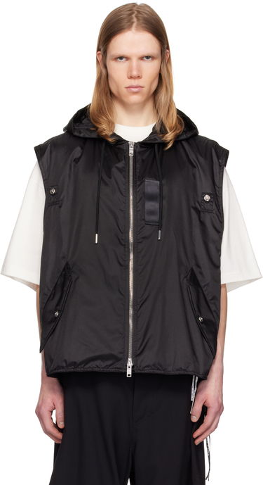 Жилетка Mastermind WORLD Mastermind World Hooded Nylon Vest Черно | MW25S14-VE002-501, 0