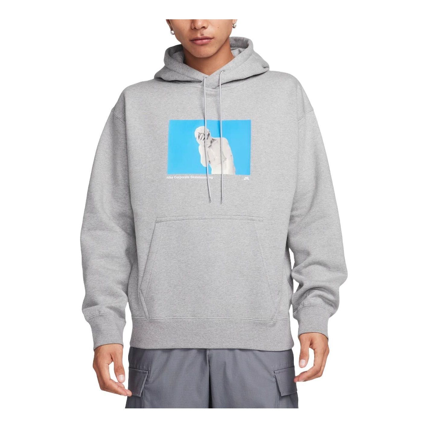 Суитчър Nike SB Graphic Fleece Hoodie Сиво | FN2557-063, 0