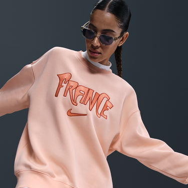 Суитчър Nike France Football Phoenix Fleece Crewneck Sweatshirt Розово | HF4969-664, 4