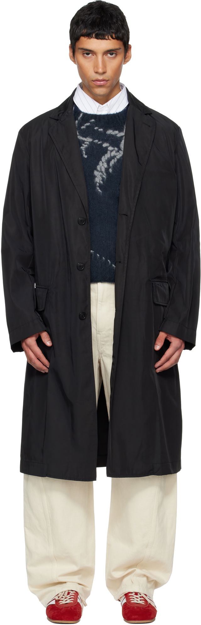 Dries Van Noten Taffeta Coat