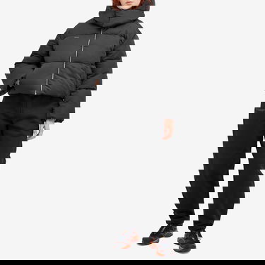 Пухо яке PANGAIA Pangaia FLWRDWN Recycled Nylon Cropped Puffer Jacket Черно | 100011689868, 4