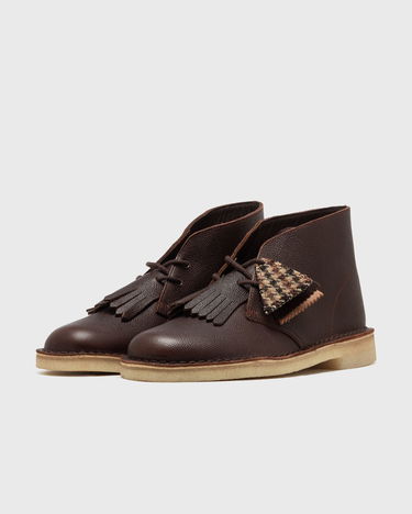 Кецове и обувки Clarks Fringed Textured Leather Desert Boot Кафяво | 26183082, 2