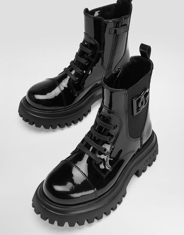 Аксесоари Dolce & Gabbana Dolce & Gabbana Patent Leather Ankle Boots With Elastic Черно | D11360A9A8180999, 3