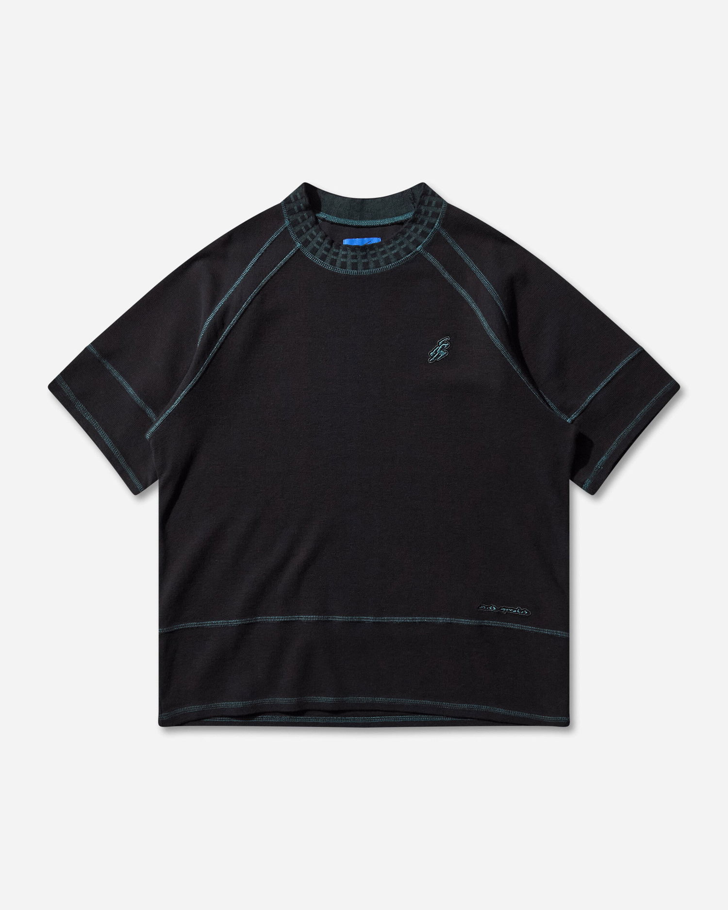 Тениска Asics Novalis Tamarica Raglan Contrast Stitch Mock-Neck T-Shirt Черно | 2203A329-001, 1