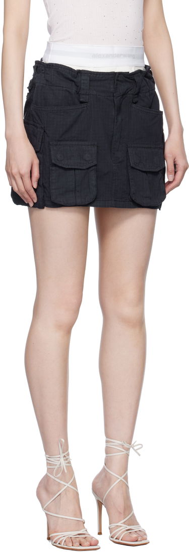 Пола Alexander Wang Alexander Wang Cargo Miniskirt Черно | 4DC1255569, 1