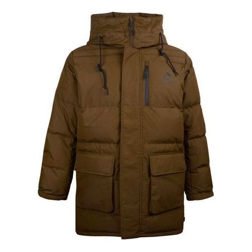 Парка Converse Converse Mid-Length Down Puffer Jacket Кафяво | 10019323-A02