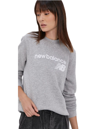 Суитчър New Balance Logo Sweatshirt Сиво | WT03811AG