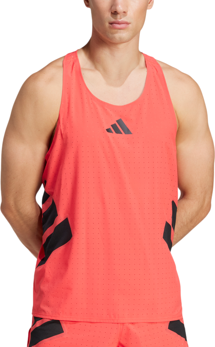 Потник adidas Originals Adizero Road to Records Singlet Червено | jd7314, 0