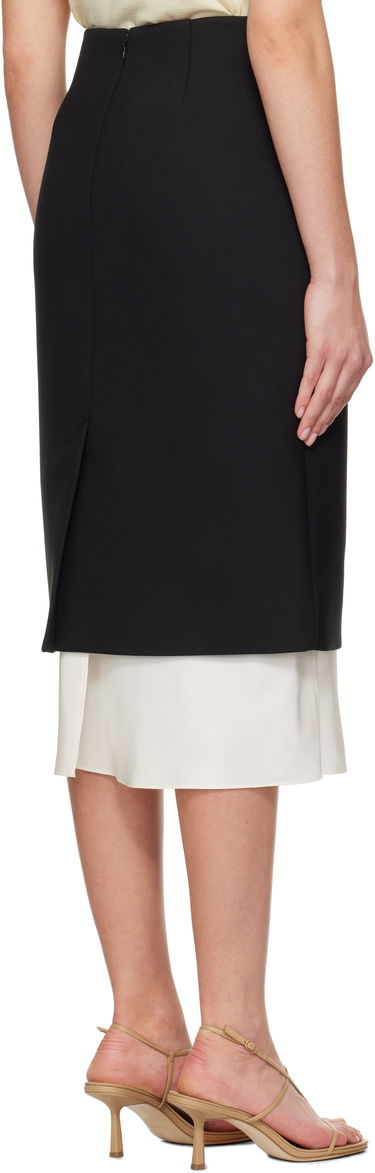 Пола Róhe Róhe Contrast Pencil Midi Skirt Черно | 414-32-049, 2