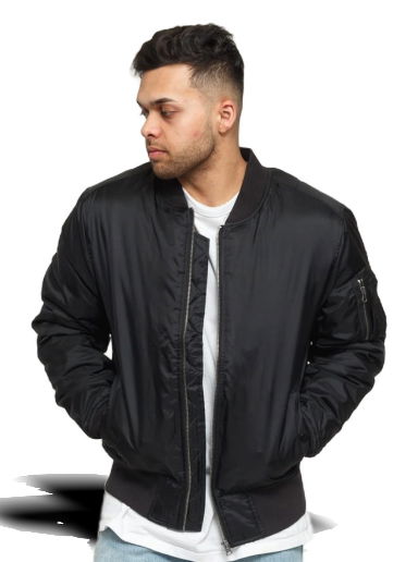 Яке бомбър Urban Classics Basic Bomber Jacket Черно | TB861 black