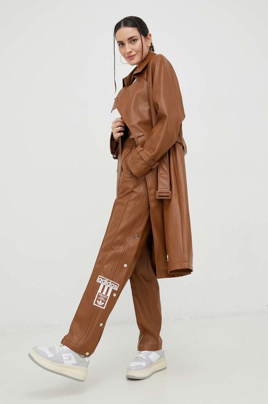 Тренчкот adidas Originals adidas Originals High Waist Pants Кафяво | II6098, 0