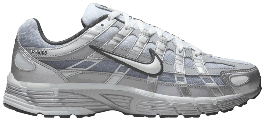 Кецове и обувки Nike P-6000 Metallic Silver Summit White-Wolf Grey Сиво | IH4465-095, 0