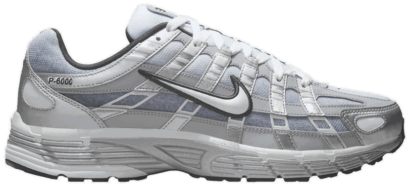 Кецове и обувки Nike P-6000 Metallic Silver Summit White-Wolf Grey Сиво | IH4465-095